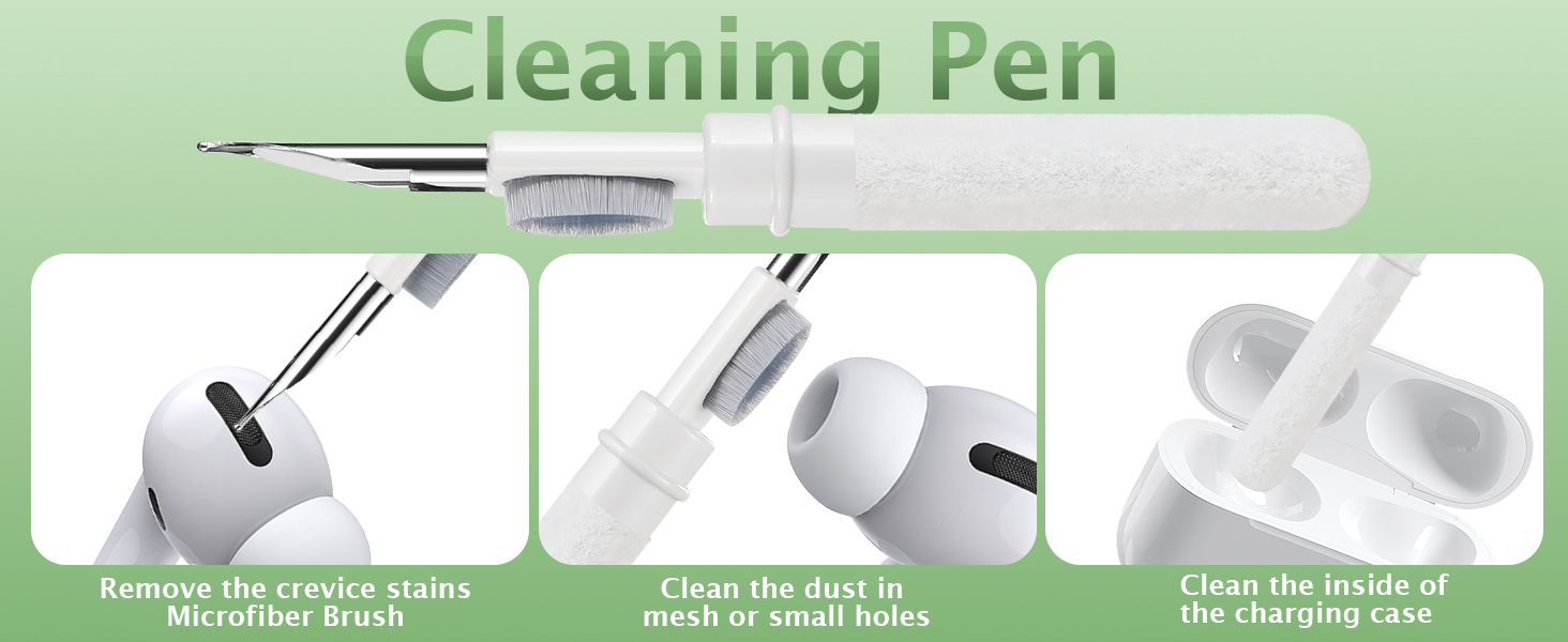 Cleaning Pen,Remove the crevice stains Microfiber Brush,Clean the dust in mesh or small holes
