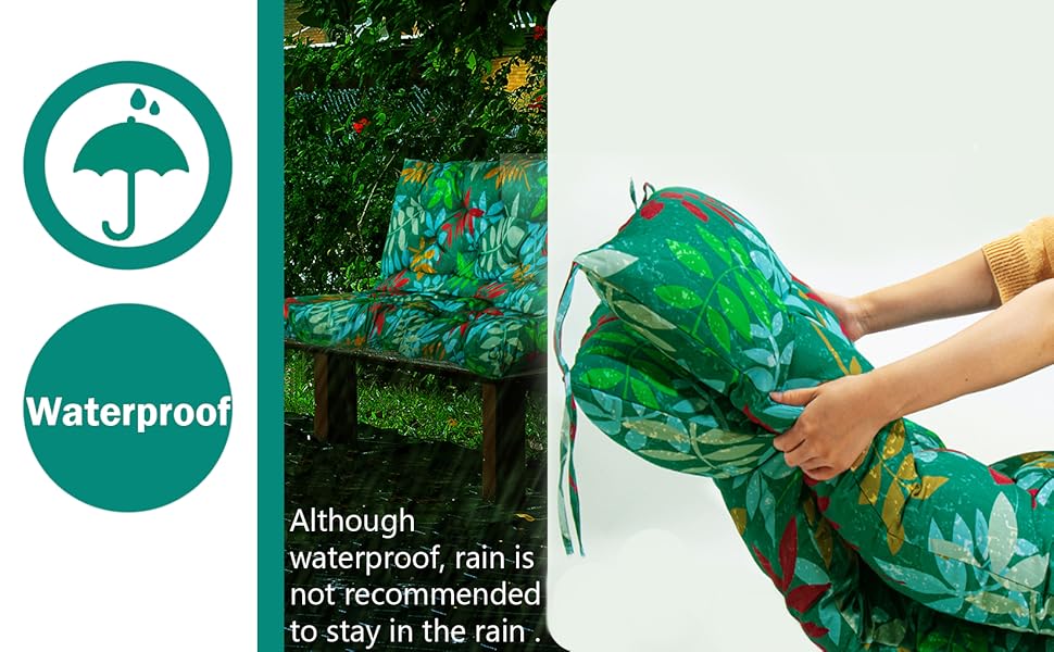 Swing Replacement Cushions with Backrest, 23 Seater