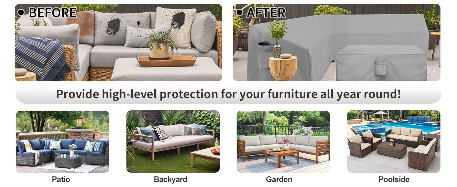 patio furniture cover outdoor sectional sofa cover couch cover