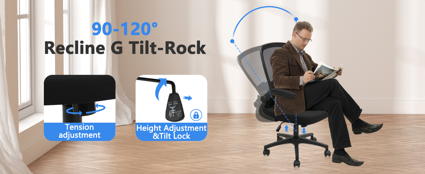 Task Chair with Flip Up Armrests