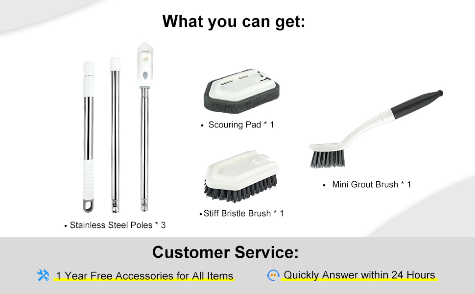 tub tile scrubber shower cleaning brush lonng handdle