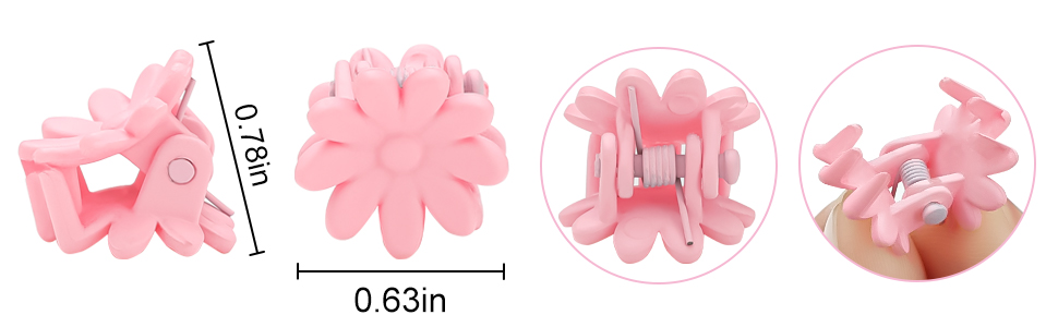 Mini Flower Hair Clips