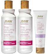 Raw Sugar Volume Revive Shampoo and Conditioner Set (18 Fl. Oz) + Not So Dry Shampoo, Formulated ...