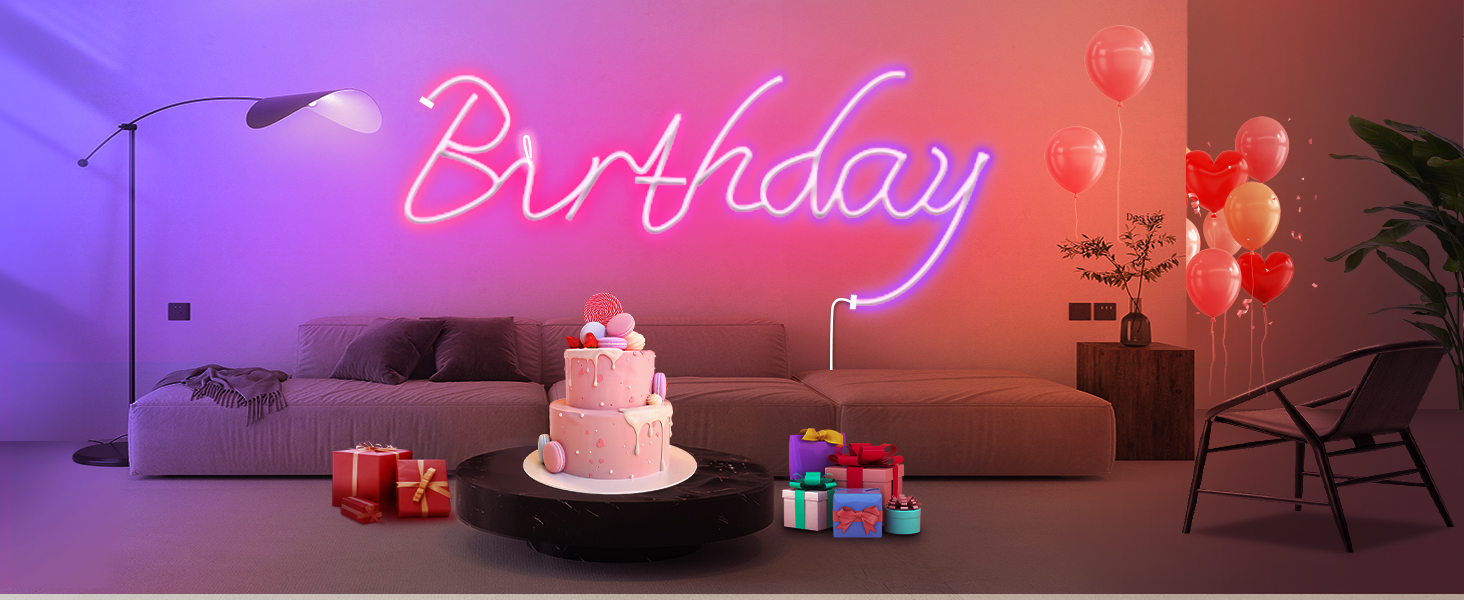 Kimdelee 33ft Neon Rope Lights, RGB IP68 Waterproof Flexible LED Strip Lights, Neon