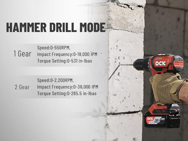 cordless power hammer drill impact drill for brick wall