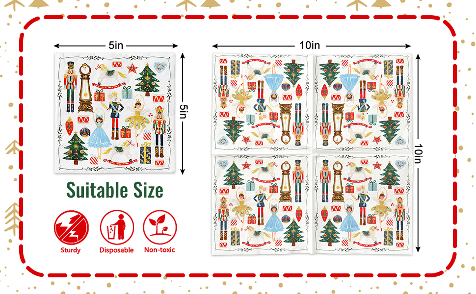 Christmas Cocktail Napkins