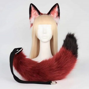 狐耳手作獣耳KC獣尾狼耳猫耳頭飾り尾COSPLAY髪留めヘアピン5 狐耳手作獣耳KC獣尾狼耳猫耳頭飾り尾