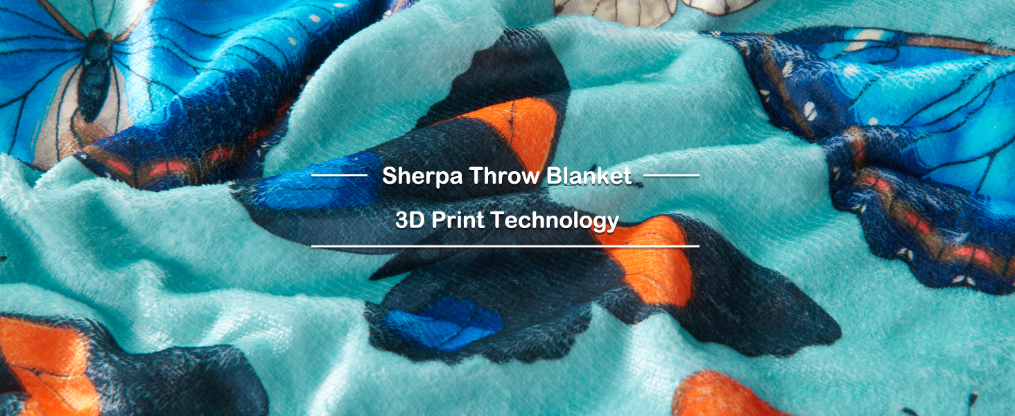 NEWCOSPLAY Sherpa Throw Blanket Cute Soft Aesthetic Fleece