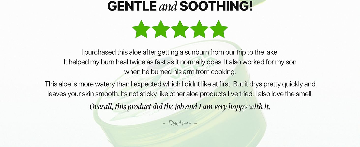 Gentle and soothing!