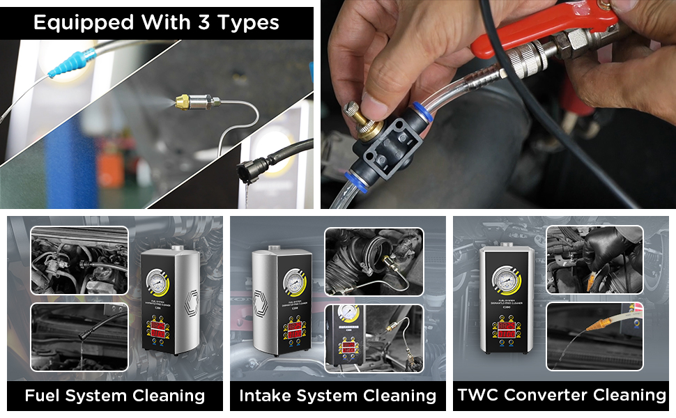 Smart NonDismantle Fuel Injector Cleaner Tool, Automotive