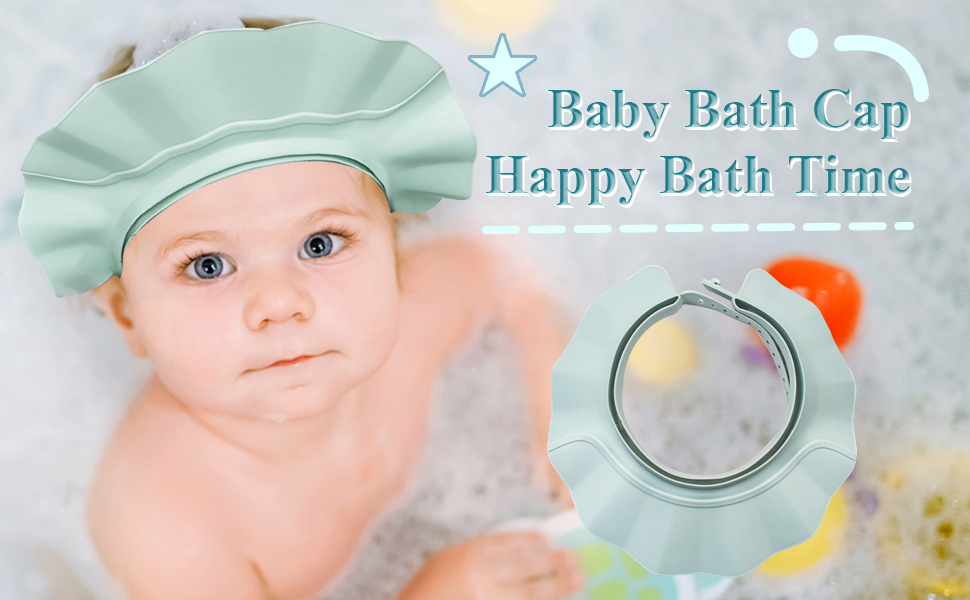 Baby Shower Cap Adjustable Baby Hair Washing Guard Shampoo Hat Bath