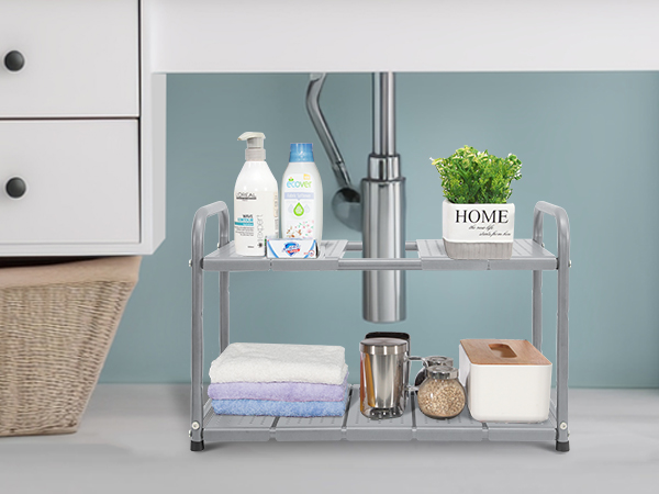 置物 Nothing's Gonna Change Amazon.com: STORAGE MANIAC Under Sink 2 Tier Expandable