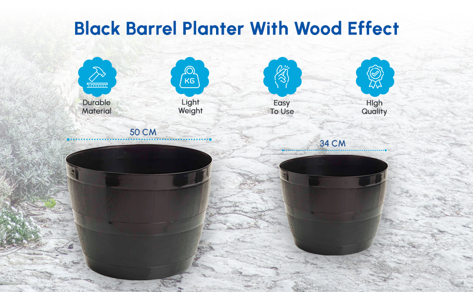 Outdoor/ Indoor Barrel Planter