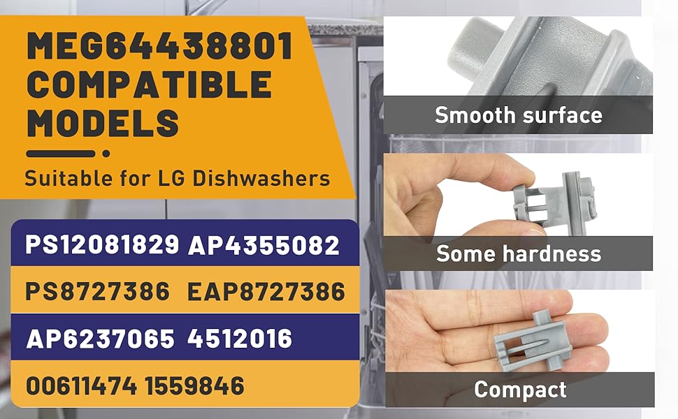 Dishwasher Rack Fixing Clip 3