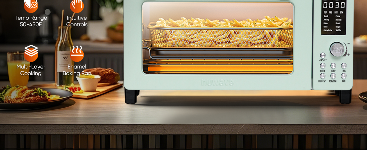 Nuwave Bravo Pro Air fryer Toaster oven