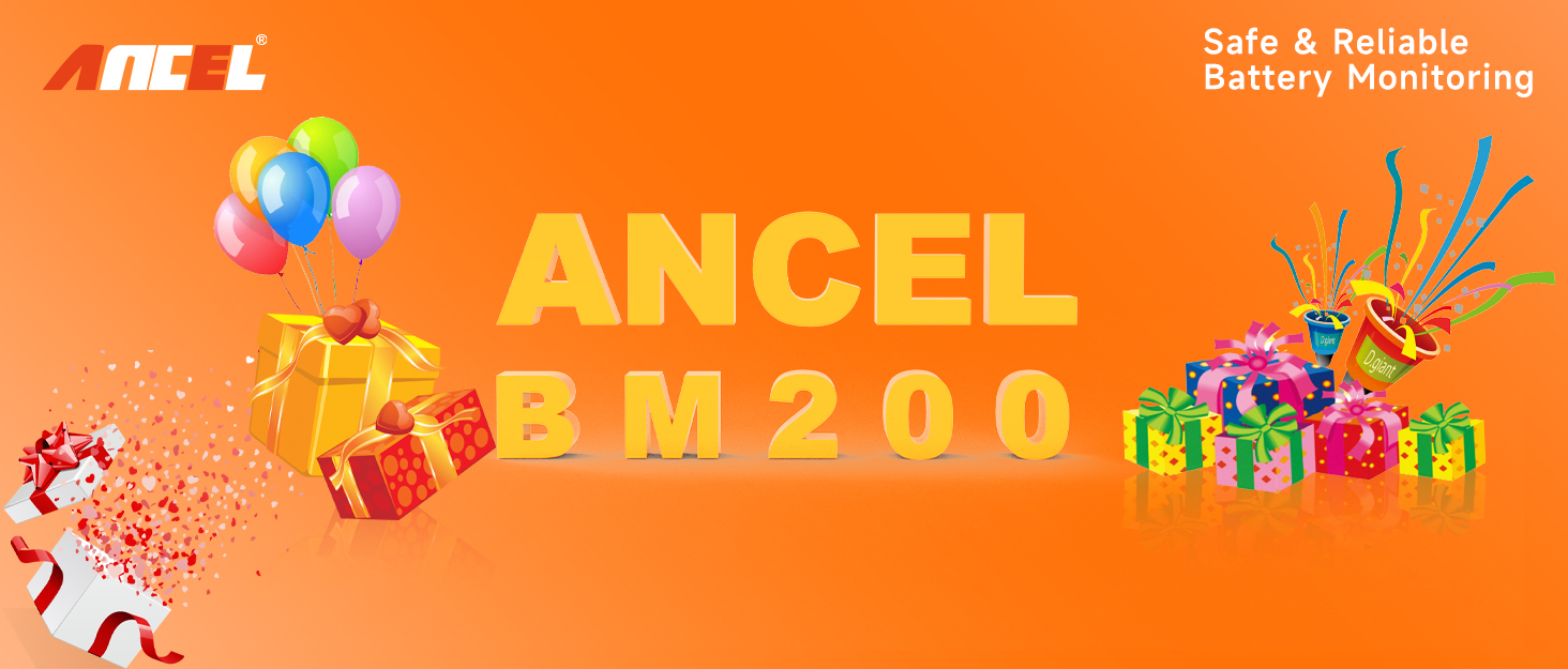 ANCEL BM200 12V Car Battery Tester, Bluetooth 4.2 Automotive Monitor Auto Battery Load Analyzer