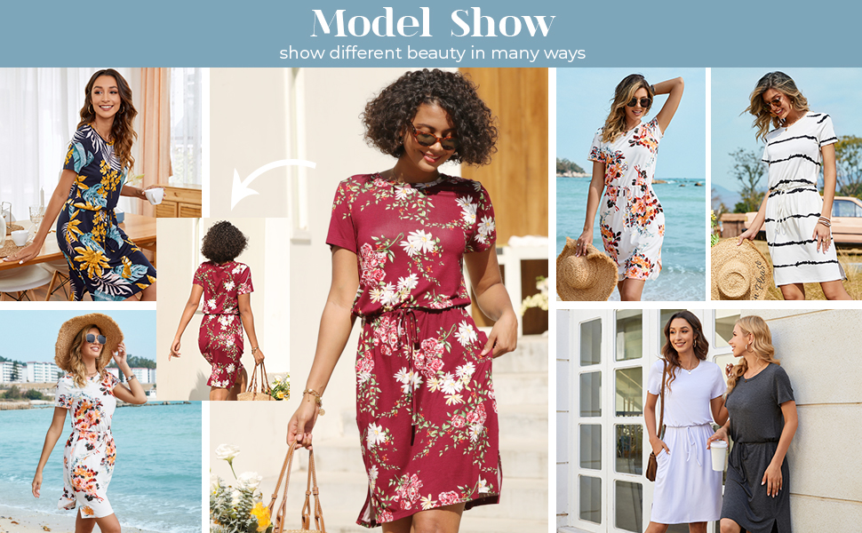 womens summer beach casual dresses