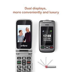 artfone C10 2G Dual SIM Unlocked Basic Mobile Phone for Seniors丨 Dual ...