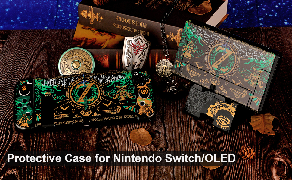 For zelda tears of kingdom protective case for nintendo switch/oled