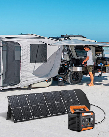 100W Portable Solar Panels for Power Station: IP65 Waterproof,  for Camping, RV, Backyard