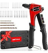 WETOLS Rivet Gun Kit with 200 Blind Rivets(04/07/2024 Upgraded) Pop Rivet Gun Kit with 4 Intercha...