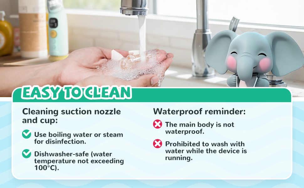 Baby Nasal Aspirator, Electric Auto Snot Remover with LED Light & Music