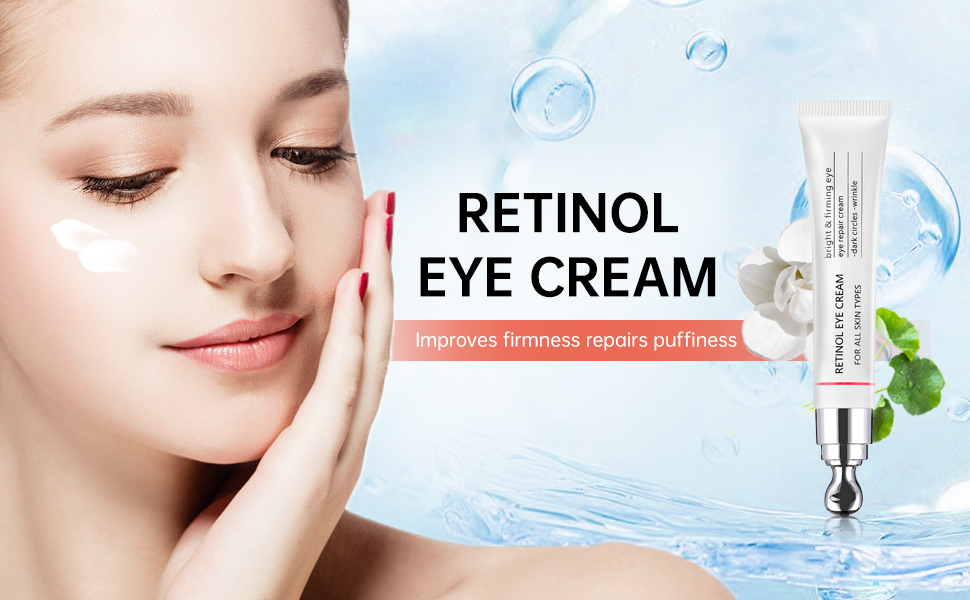 Breylee retinol eye cream puffy eyes and dark circles treatments look younger and reduce wrinkles and fine lines undereye improve and firm