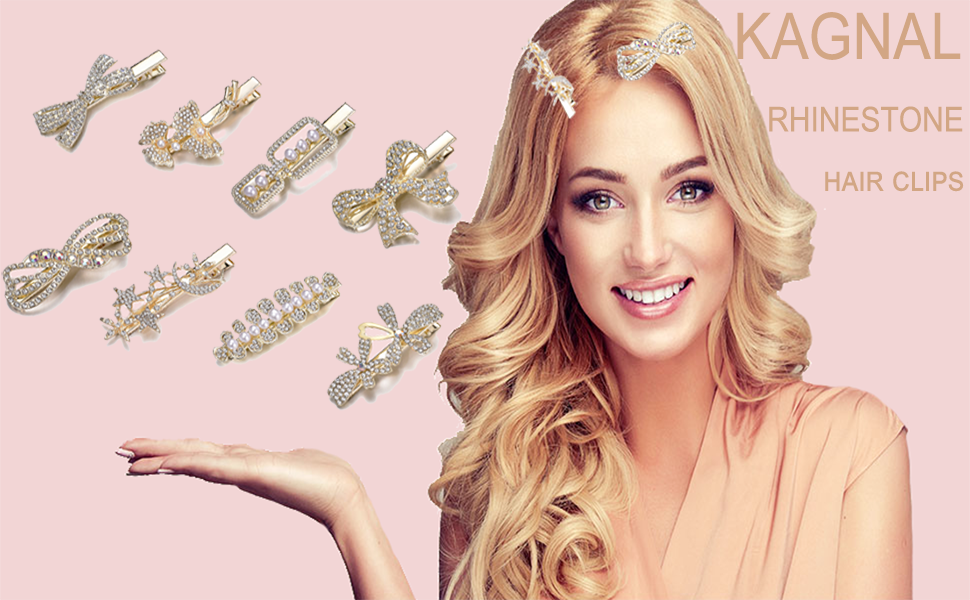 rhinestone hair clips