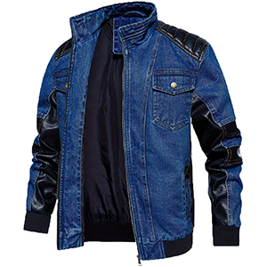 ジャケット・アウター denim jacket type leather jacket jada-womens-thunder-denim-