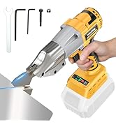 MtiolHig Cordless Electric Sicssors Compatible with Dewalt 20V: Sheet Metal Nibbler - 221 Ft-Lbs ...