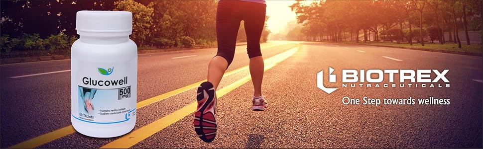 Biotrex Glucowell Glucosamine, MSM & Chondroitin 500mg (60 Tablets)