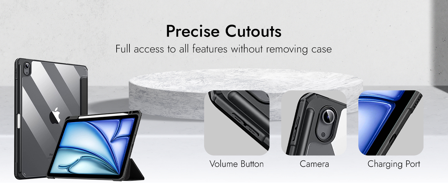 Precise Cutouts for iPad Air 13 inch 2024