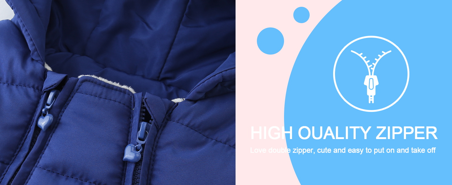 baby snowsuit double zipper