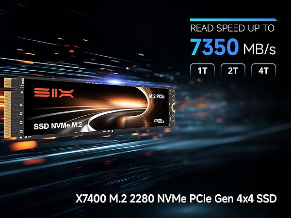 SIX NVME M.2 SSD PCIe 4.0-2TB m.2 2280 ssd, Read UP to