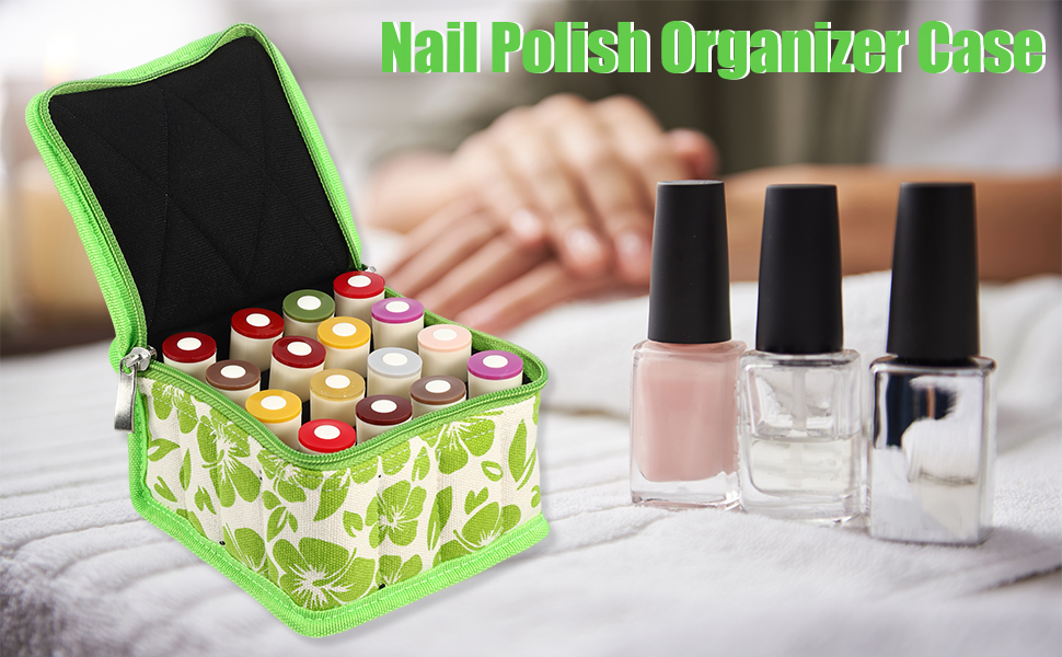 VOCOSTE 1 Pcs Nail Polish Bag, Nail Polish Carrying Case