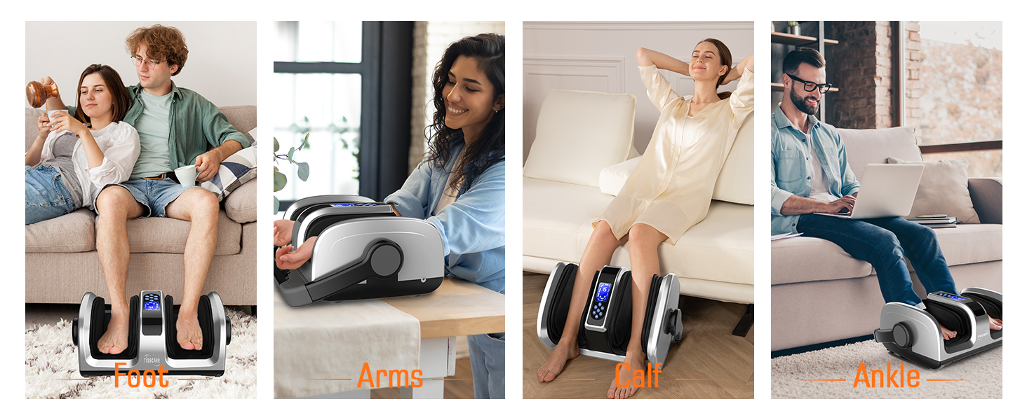 Shiatsu Foot Massager Machine with Heat & Remote for Plantar Fasciitis & Neuropathy, Deep Kneading Calf Leg Massager, Blood Circulation & Pain Relief 10 occasions