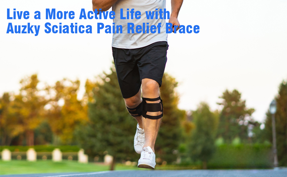 Auzky 2PCS Sciatica Pain Relief Brace, Sciatic Nerve Brace