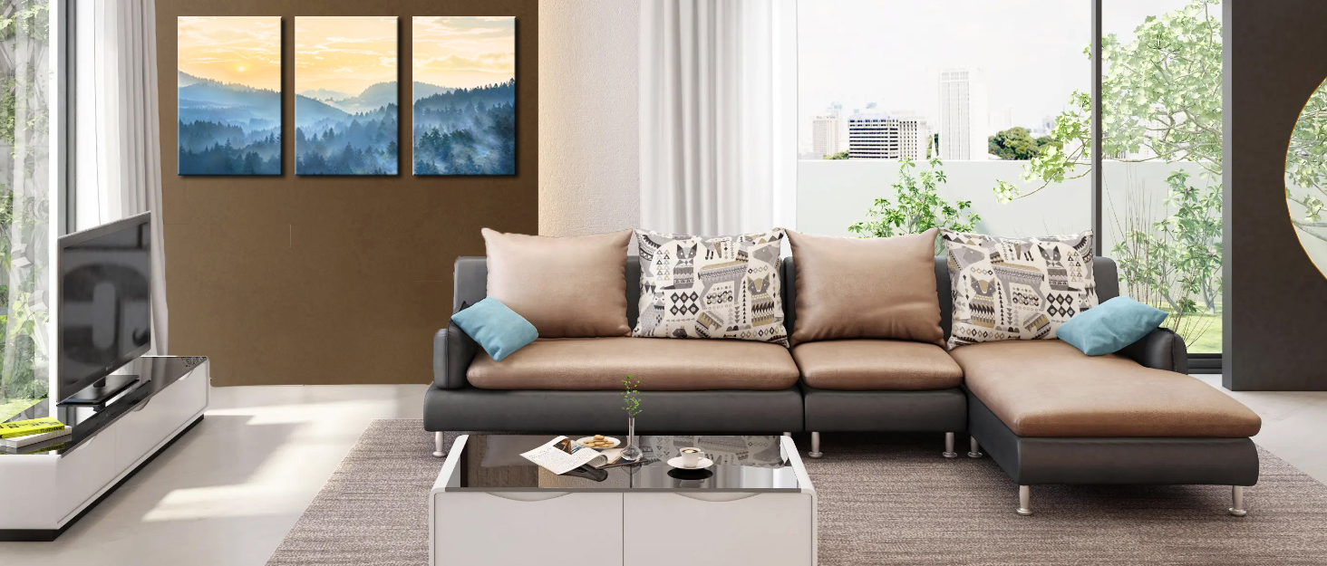 large wall art for living room landscape painting