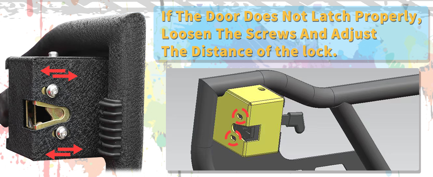 MONOKING for Wrangler JK JKU Tube Doors, DIY Paintable