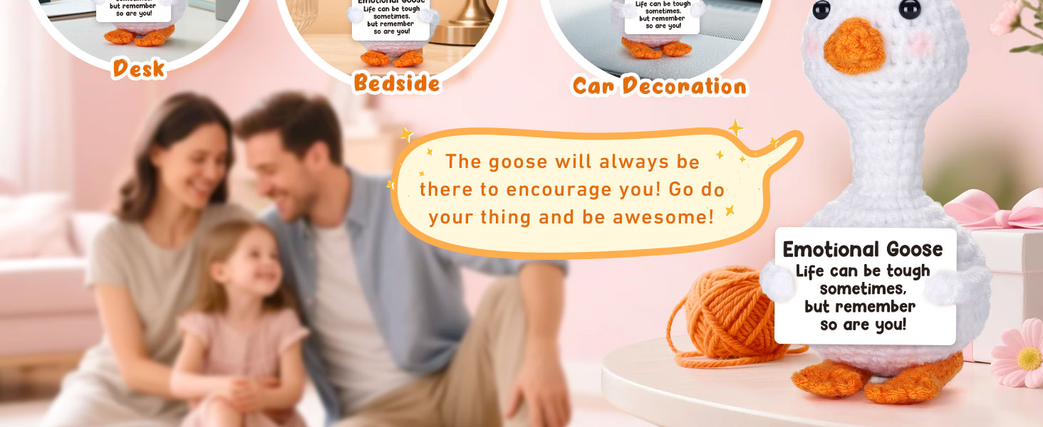 office desk goose decor