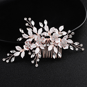 rose gold hair piece