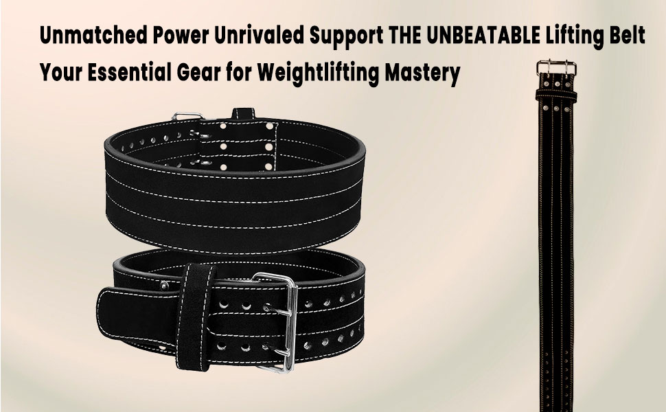 (TIMA) THE UNBEATABLE Power Lifting Belt, Pure lea... 9 SPN-SELHP