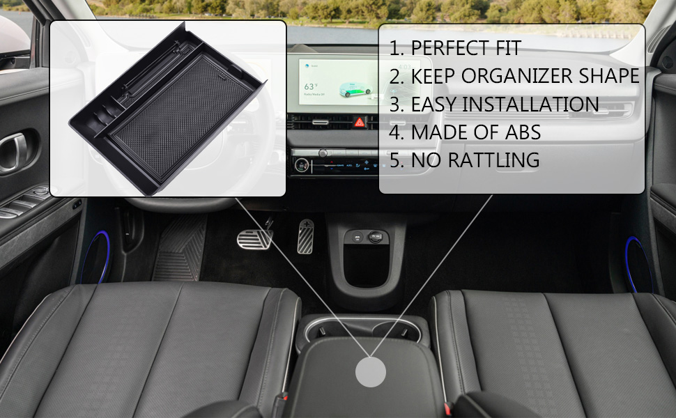 TACOBRO Center Console Organizer Tray Compatible with