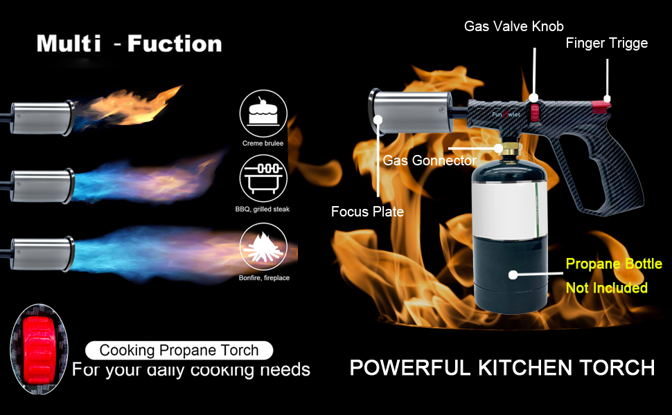 Powerful Cooking Propane Torch Lighter Culinary Kitchen