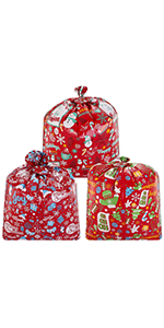 6 Jumbo Christmas Giant Goody Gift Bags