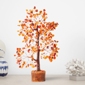 carnelian money tree of life crystal home decor 