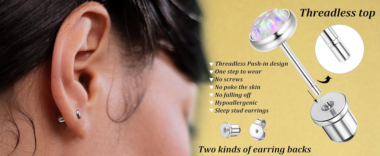 14k gold opal earrings