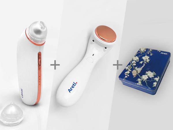 Areti（アレティ） 美顔器・美容器 毛穴吸引機b2007WH dショッピング |Areti アレティ スマホ連動 毛穴吸引器 吸引式
