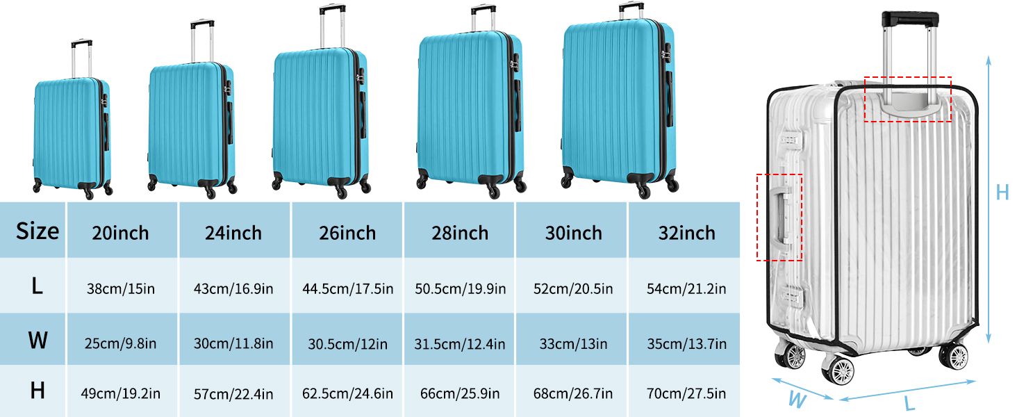 Luggage Bag Cover Safari Trolley Bag Cover Luggage Cover Set of 3