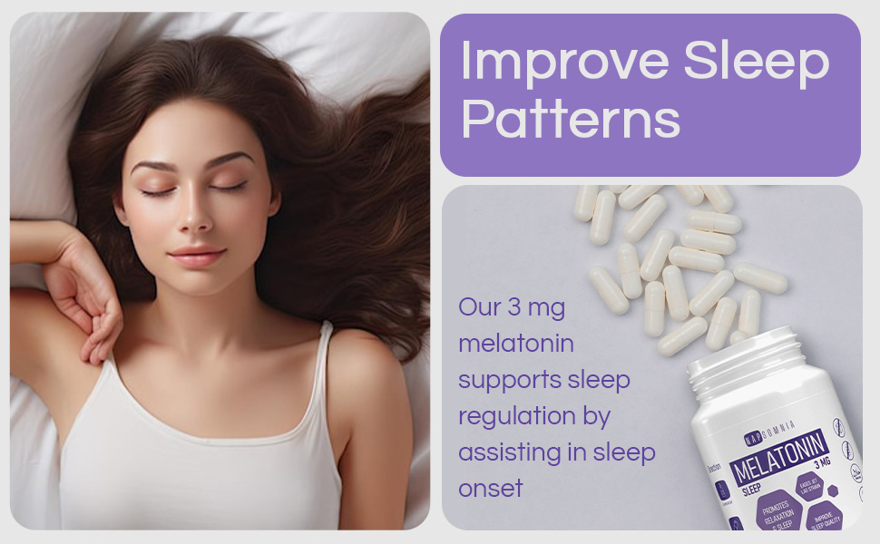 NAPSOMNIA Melatonin for Sleeping for Men & Women Sleep Melatonin